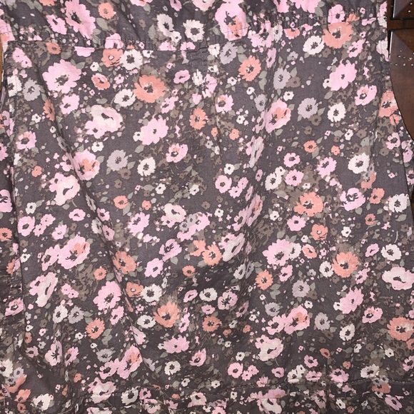 Women's Sonoma Sleeveless Floral Cotton Top Blouse  Size Large - Picture 6 of 7